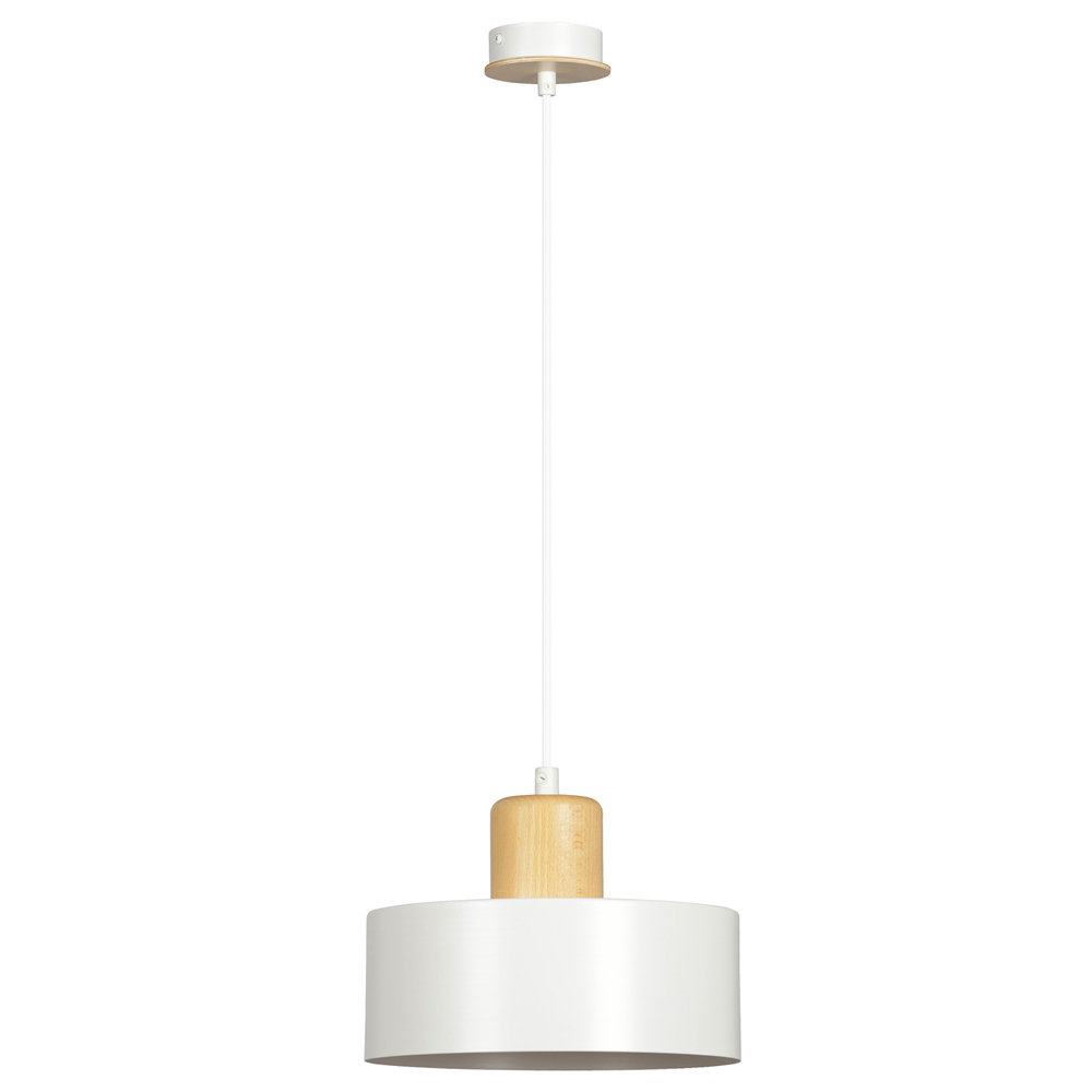 Lampa wisząca Torie średnica 25 cm biała - zdjęcie 1
