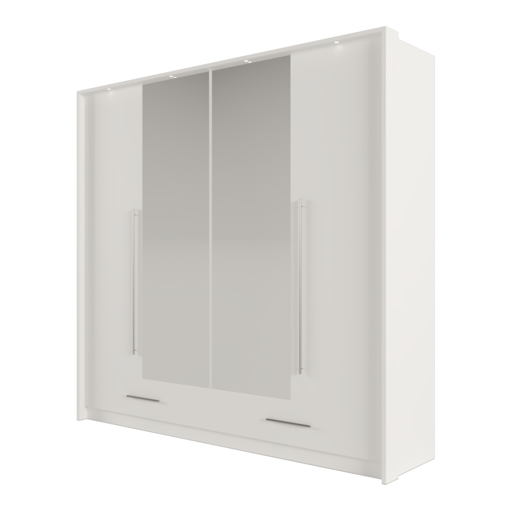 Szafa z lustrem Trollson drzwi składane 210 cm - zdjęcie 1