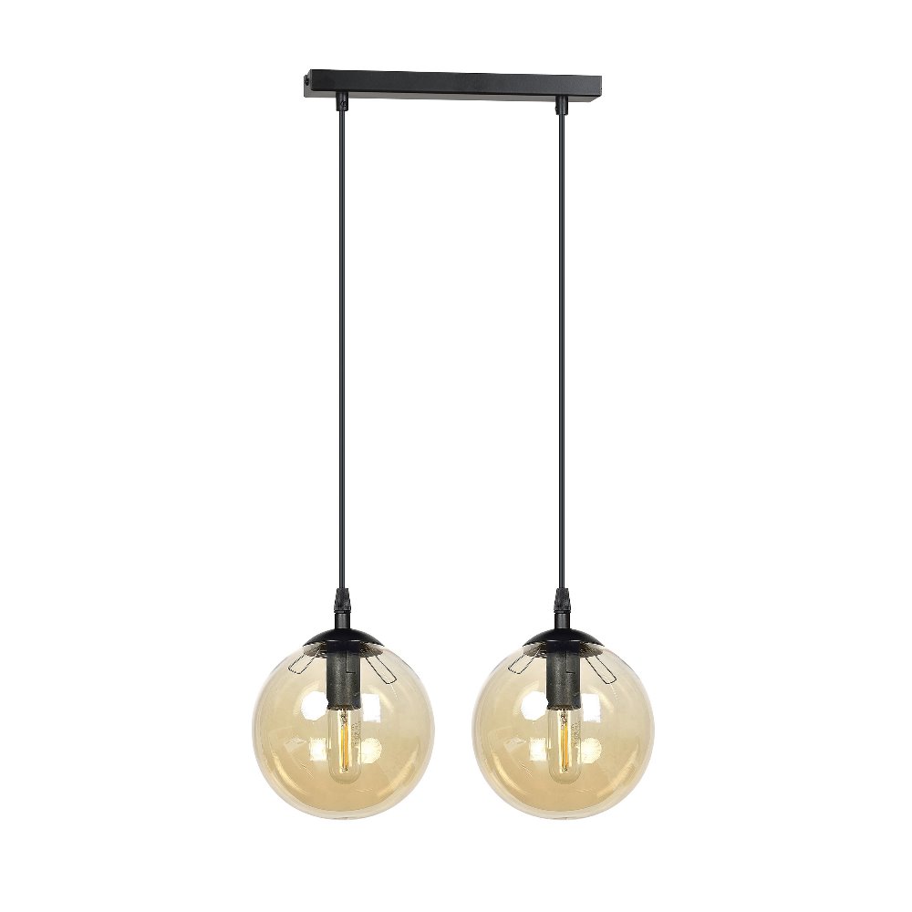 Lampa wisząca Fregene miodowa x2 - zdjęcie 1