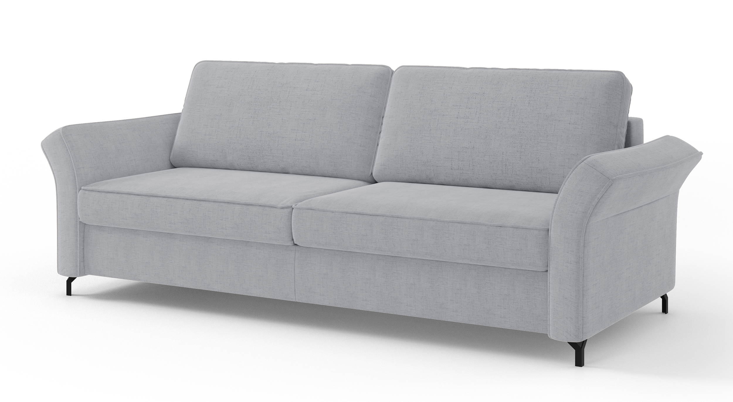 Kanapa rozkładana Meloddie szara szenil hydrofobowy - zdjęcie 1