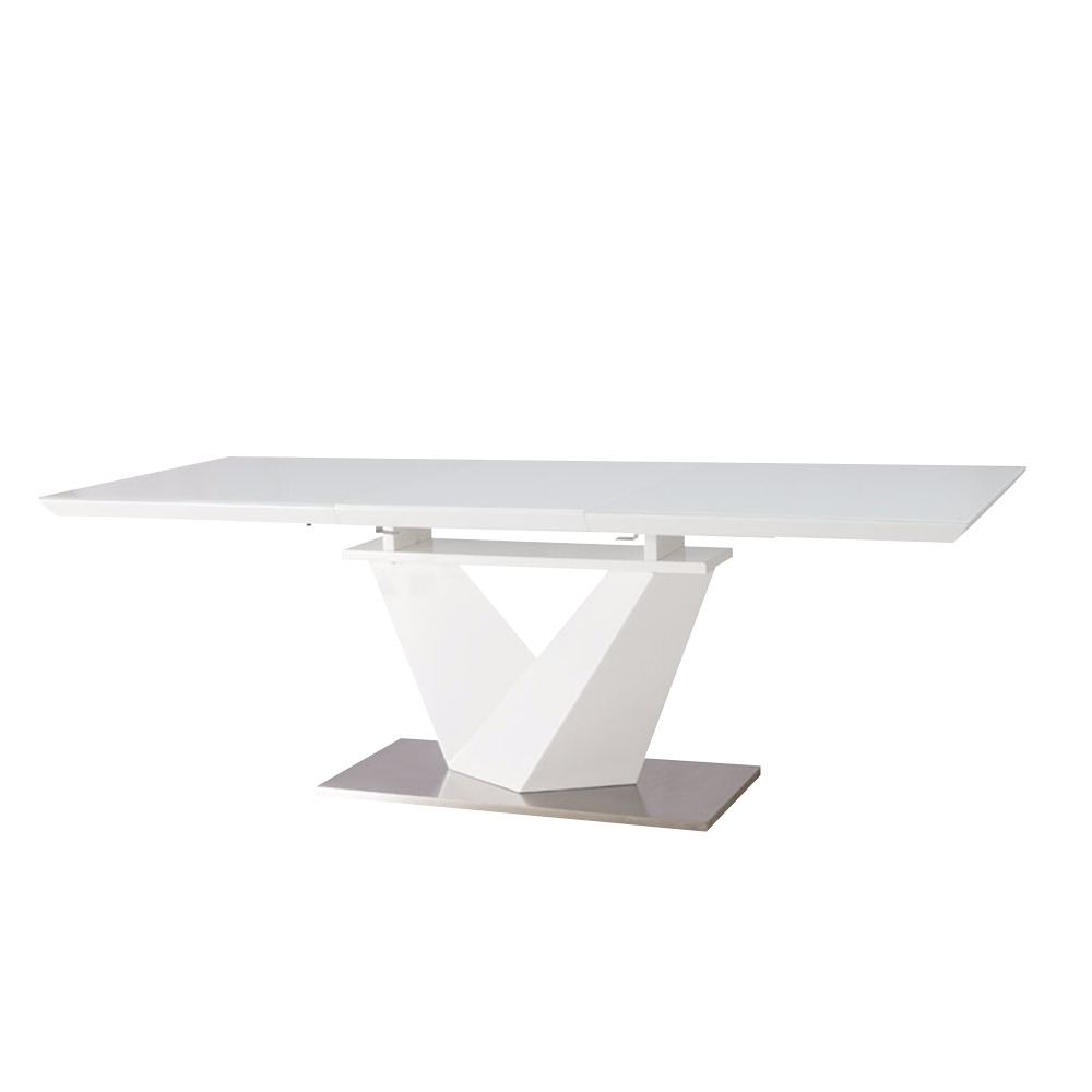 Stół rozkładany Aramoko III 160-220x90 cm biały - zdjęcie 1