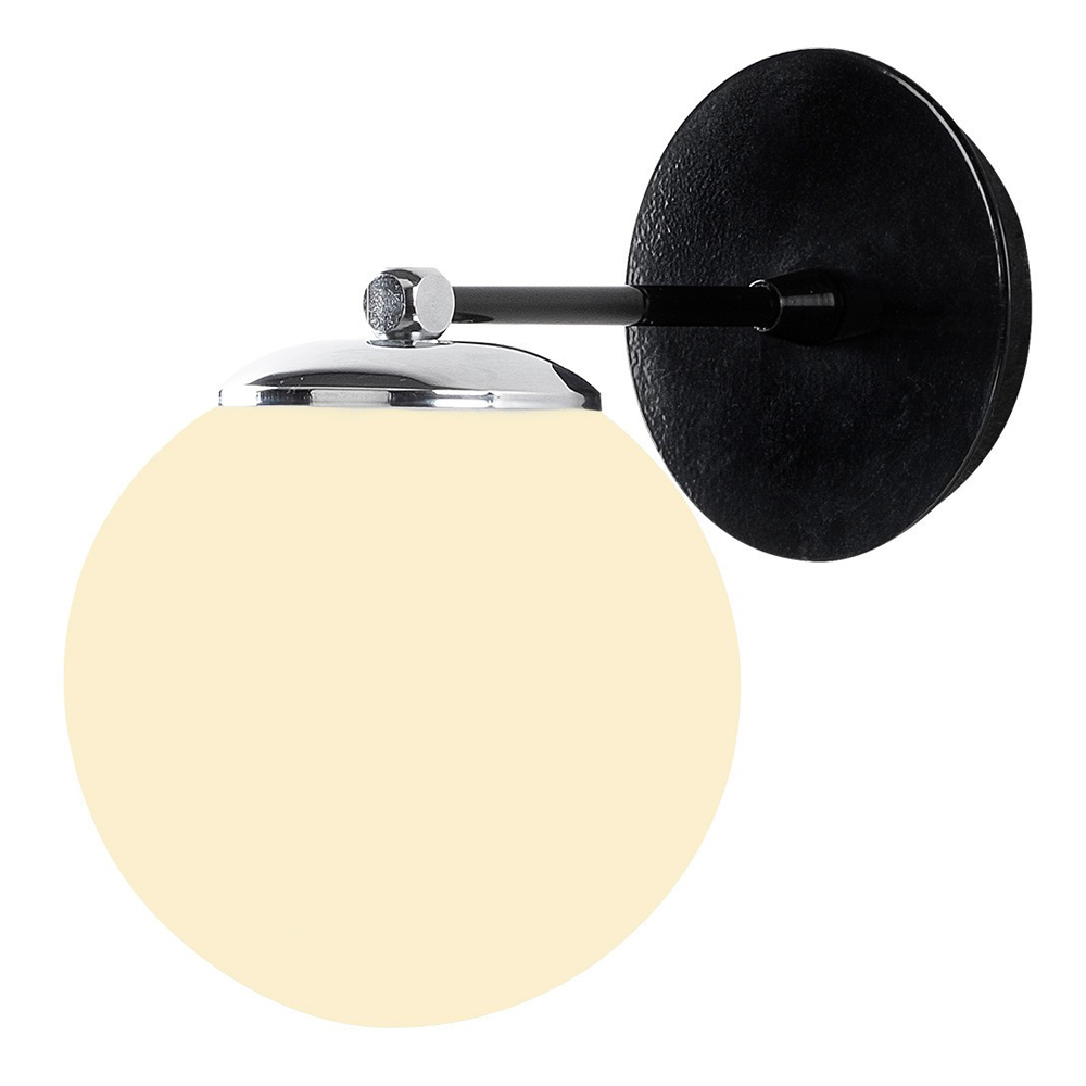 Kinkiet ścienny Berehinya czarno-biały - zdjęcie 1