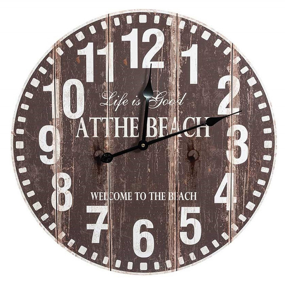 Zegar ścienny Cordito brązowy średnica 60 cm - zdjęcie 1