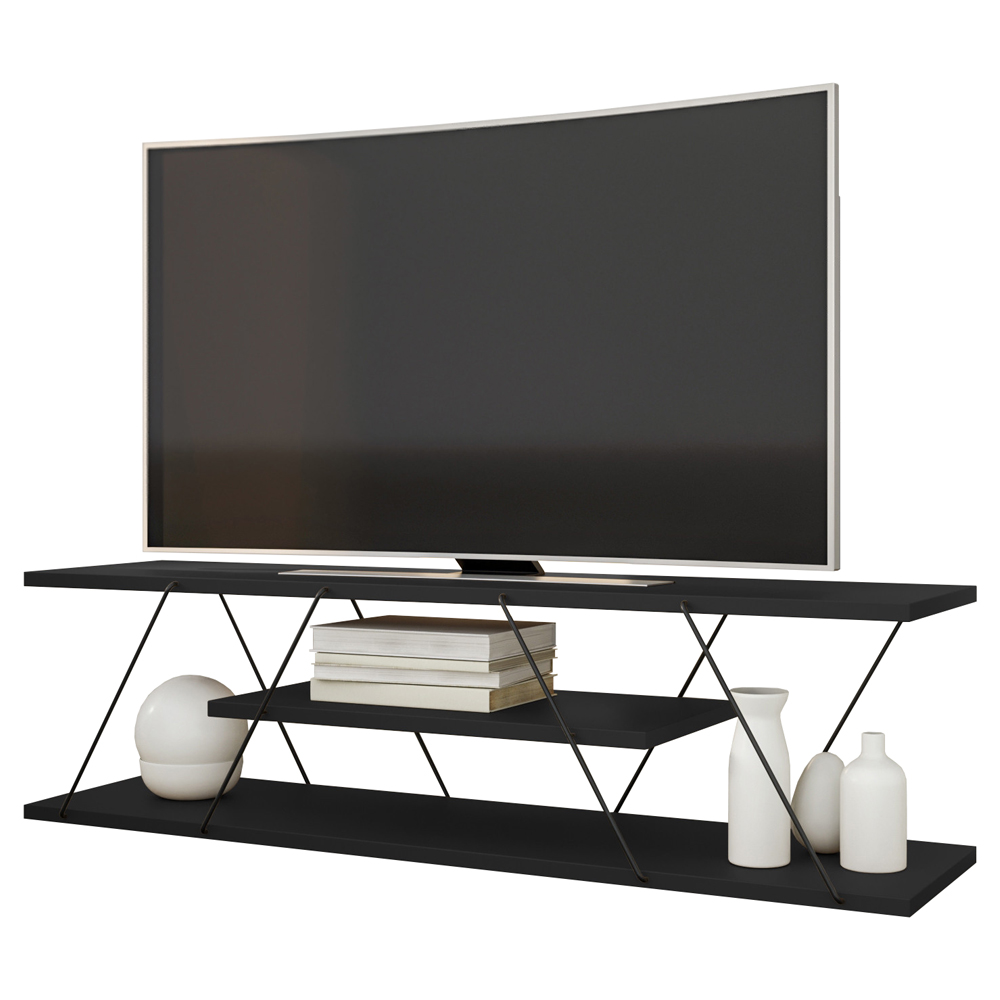 Szafka RTV Ceeza 30x120 cm antracytowa - zdjęcie 1