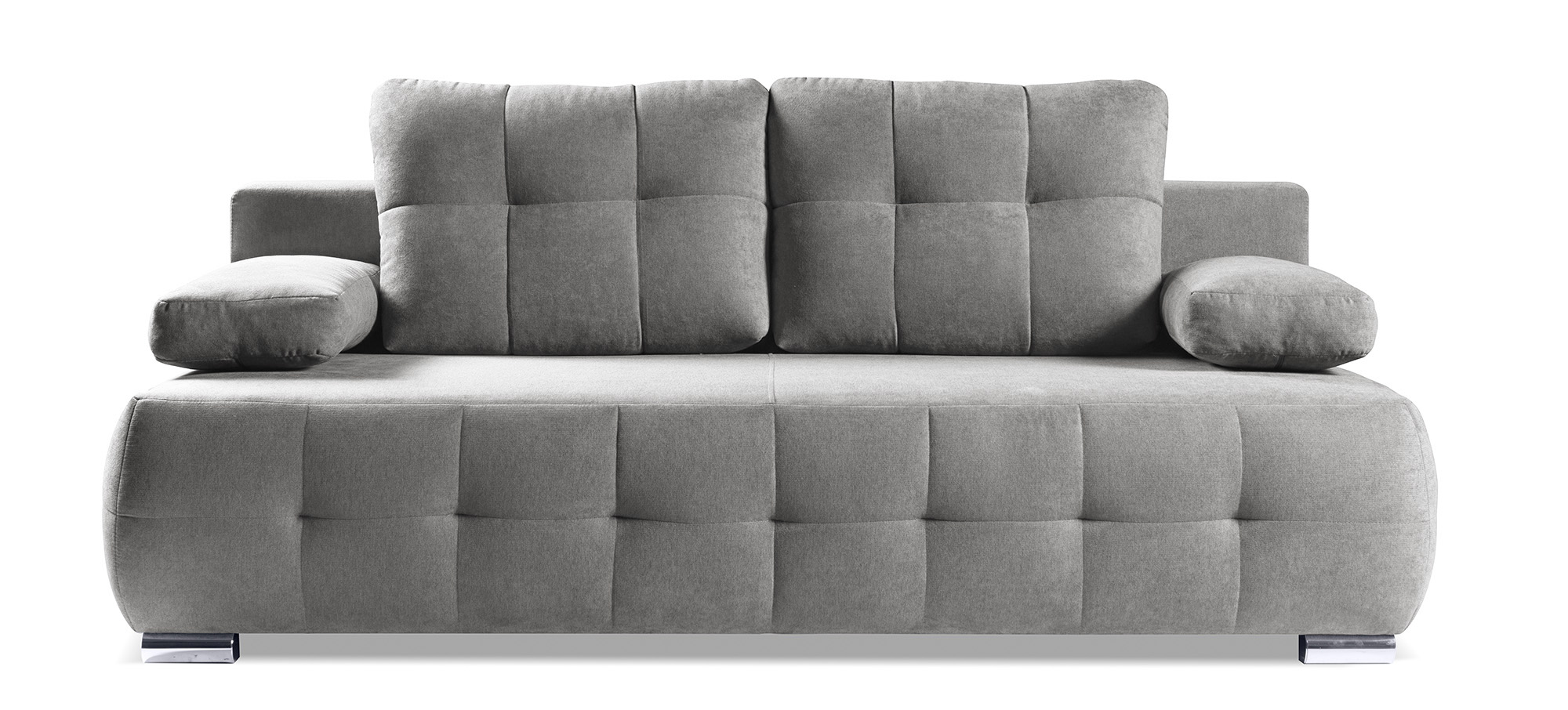 Kanapa rozkładana trzyosobowa Pyhajarvi z pojemnikiem szara - zdjęcie 1