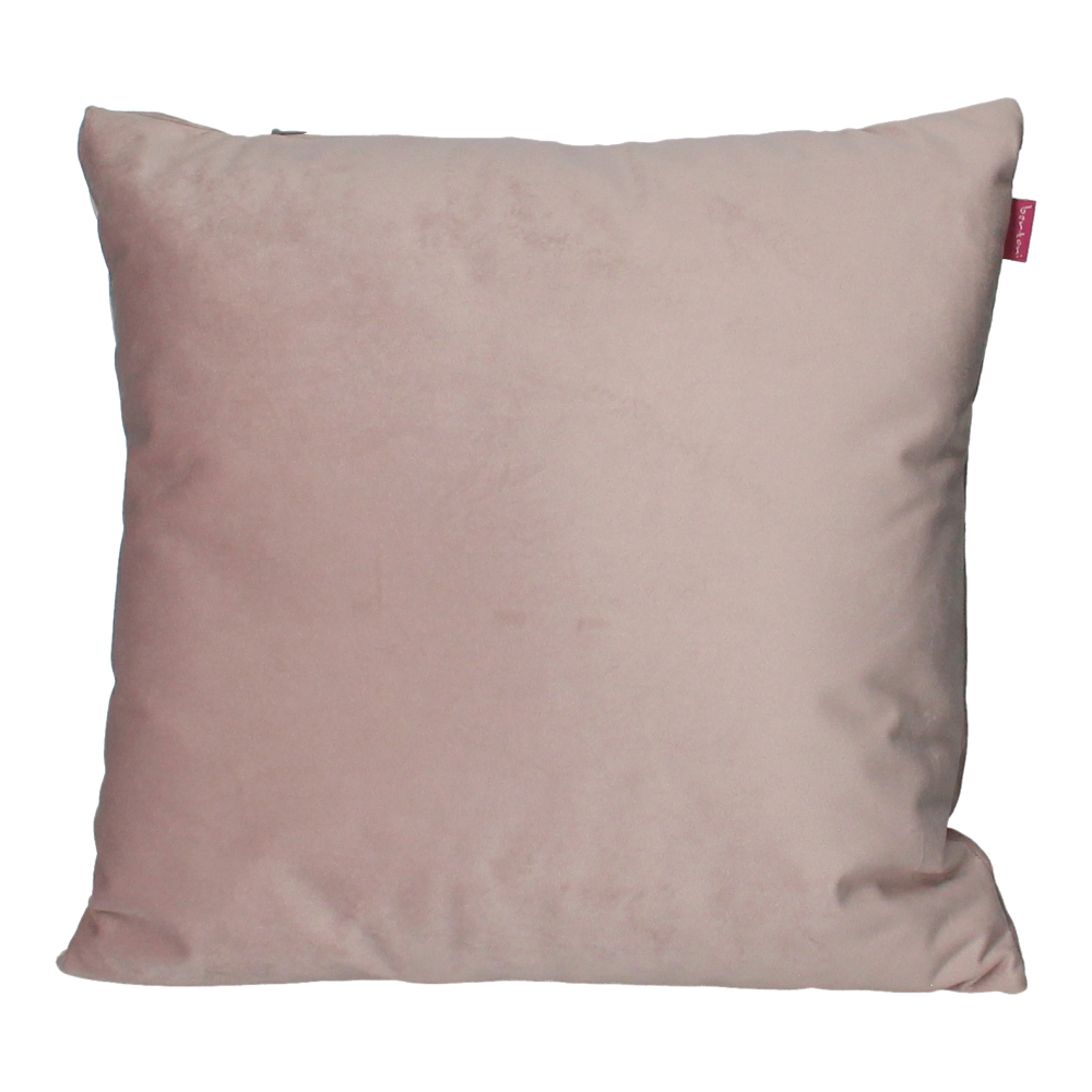 Poduszka welurowa Viletto różowa - zdjęcie 1