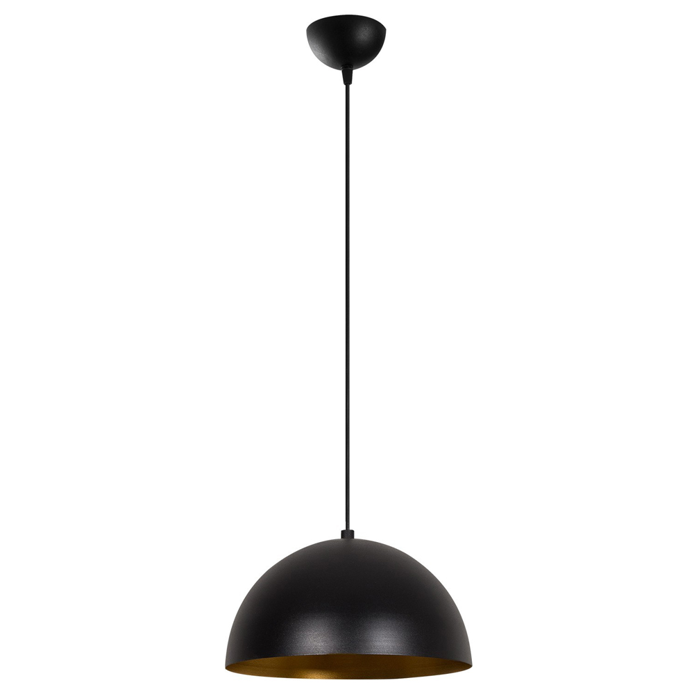 Lampa sufitowa Rientaki średnica 30 cm czarna - zdjęcie 1