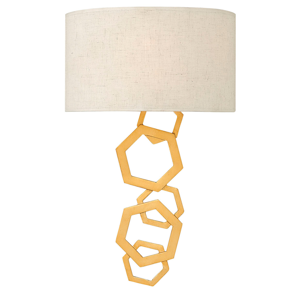 Kinkiet ścienny Motexo nowoczesny złoty - zdjęcie 1