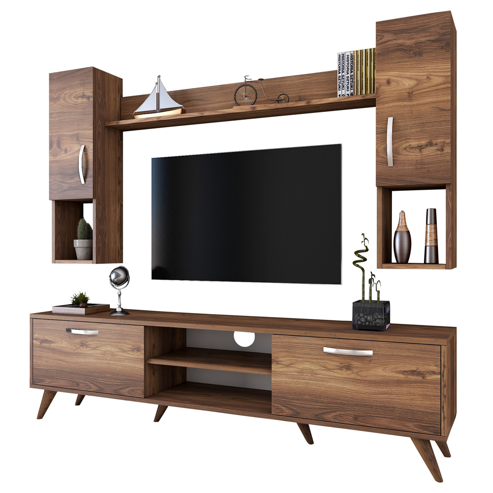 Meblościanka z szafkami Persicaria ciemny orzech - zdjęcie 1