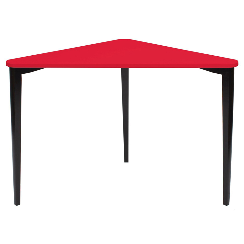 Biurko narożne Naja 114x85 cm czarna podstawa Czerwony - zdjęcie 7