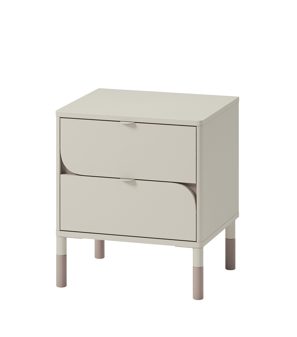 Szafka nocna Harmony z dwiema szufladami kaszmir - zdjęcie 1