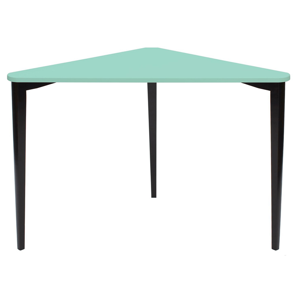 Biurko narożne Naja 114x85 cm czarna podstawa Miętowy - zdjęcie 11