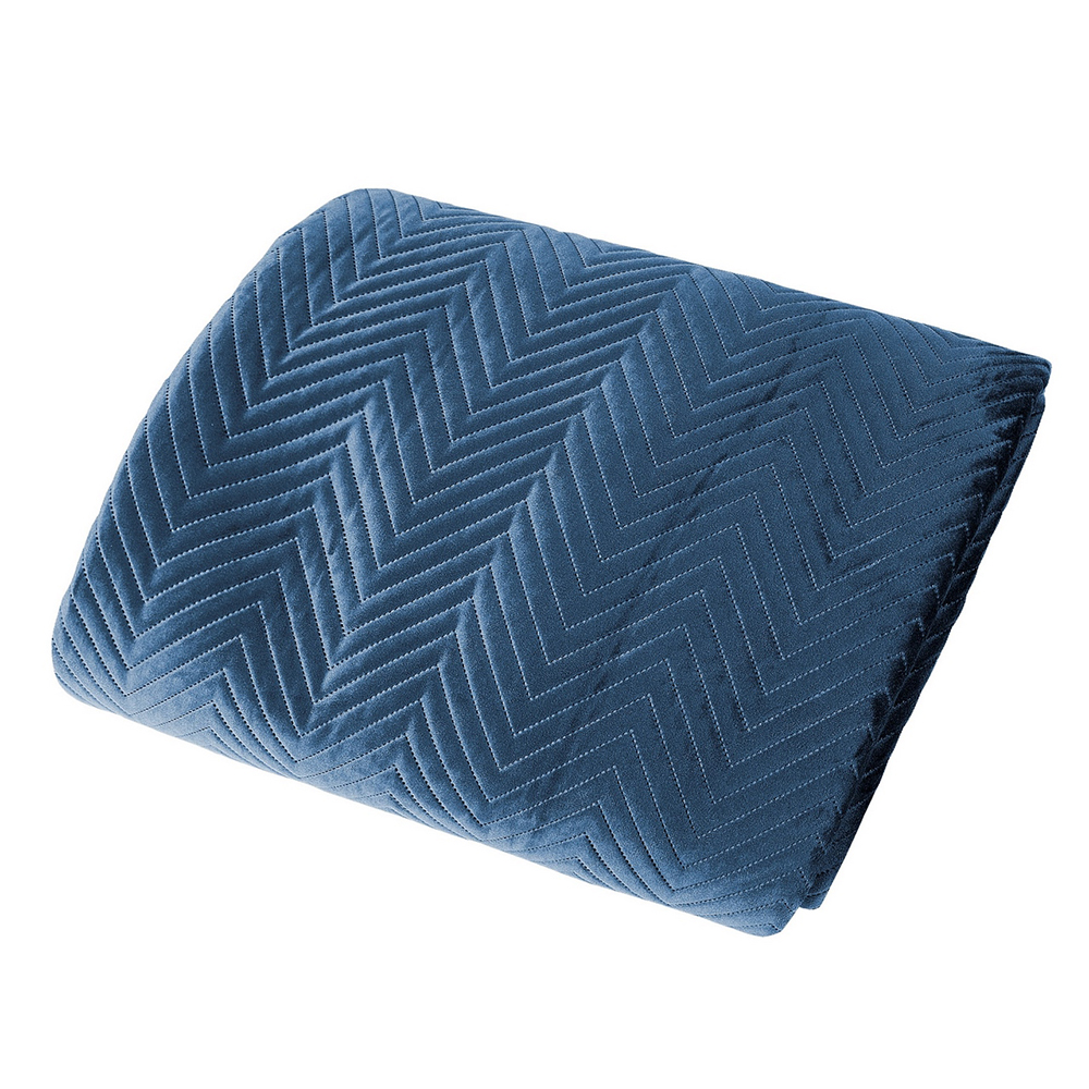 Narzuta Annalie 70x160 cm z wzorem w jodełkę - zdjęcie 1