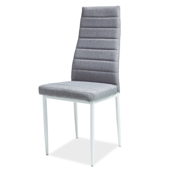 Krzesło tapicerowane Basedo szare - zdjęcie 1