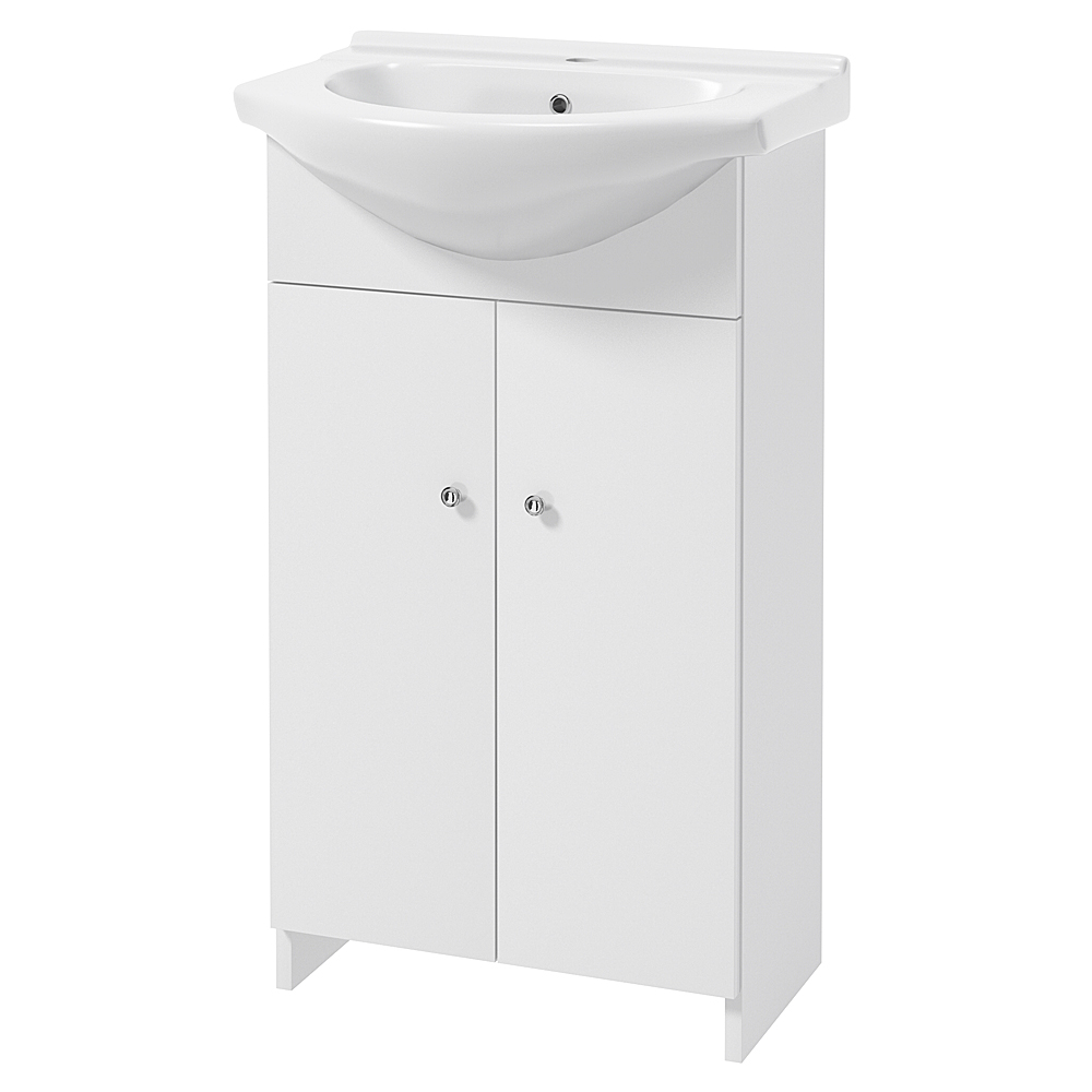 Szafka pod umywalkę Meandy stojąca podwójna lakierowana z umywalką - zdjęcie 1