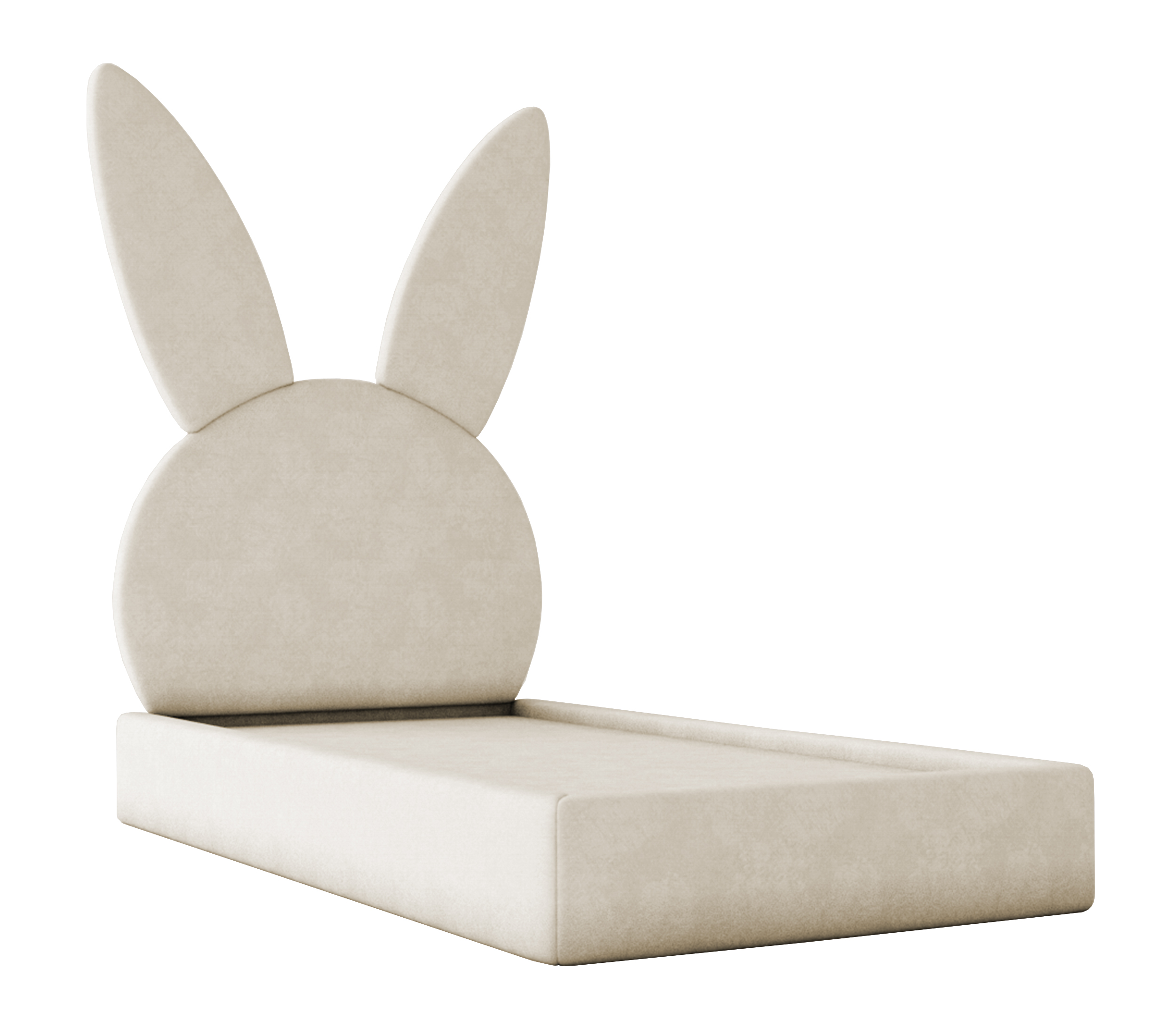 Łóżko dziecięce Bunnu królik boucle beżowe - zdjęcie 1