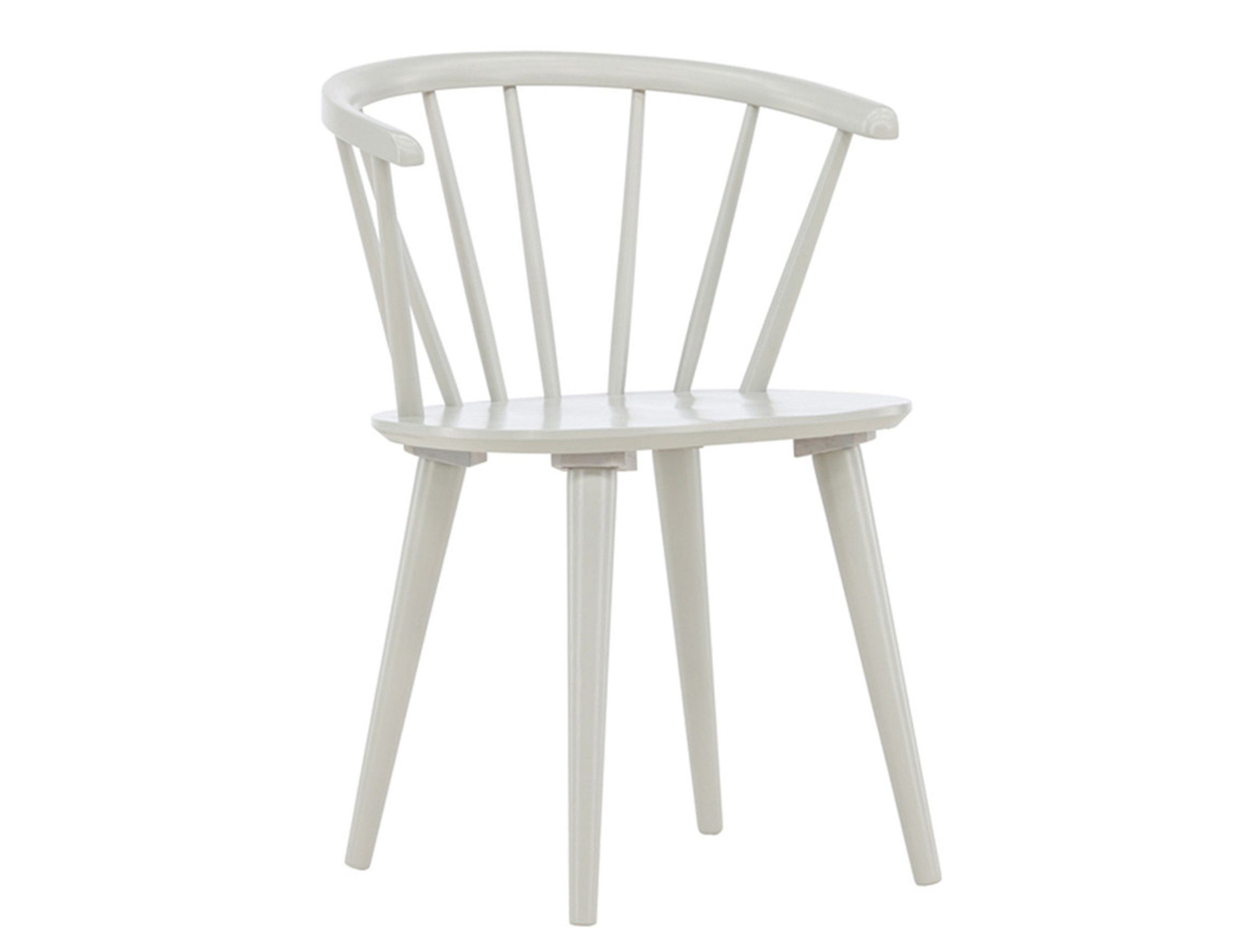 Krzesło drewniane Garfew kremowe - zdjęcie 1