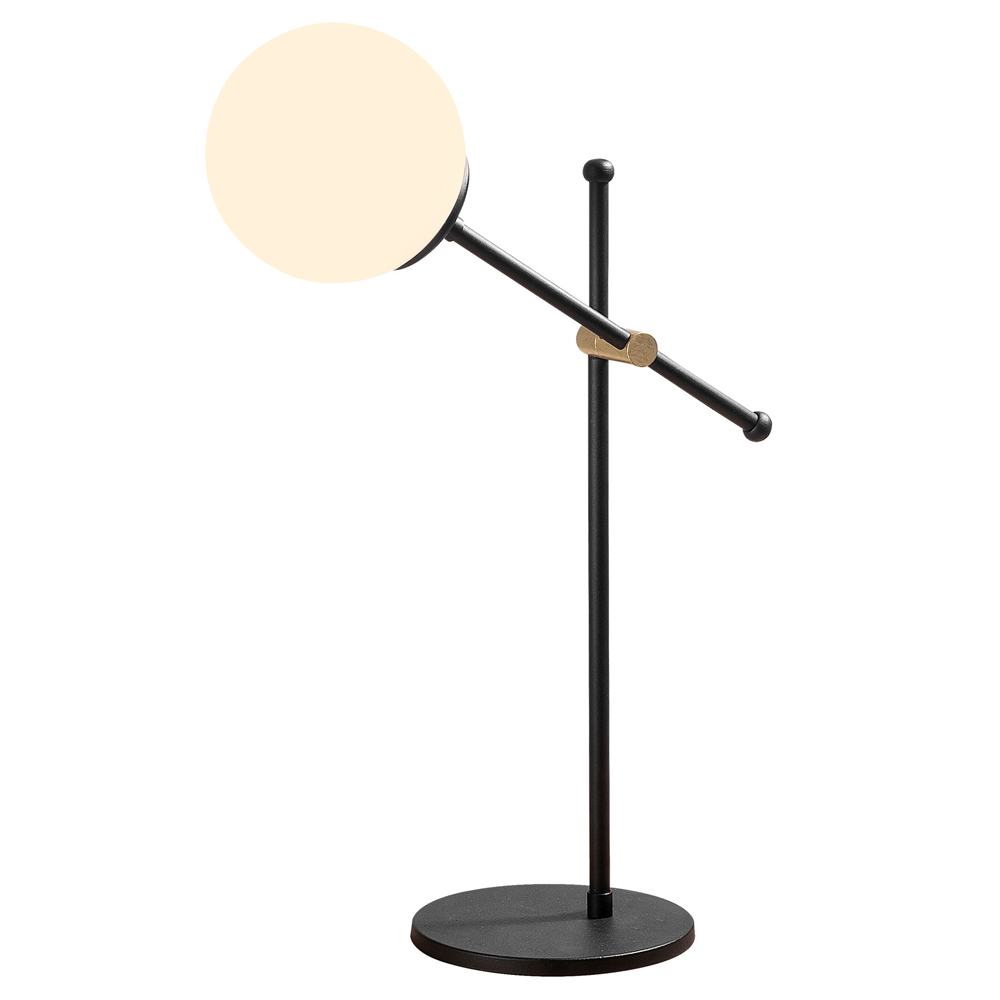 Lampa stołowa Berehinya biały klosz - zdjęcie 1