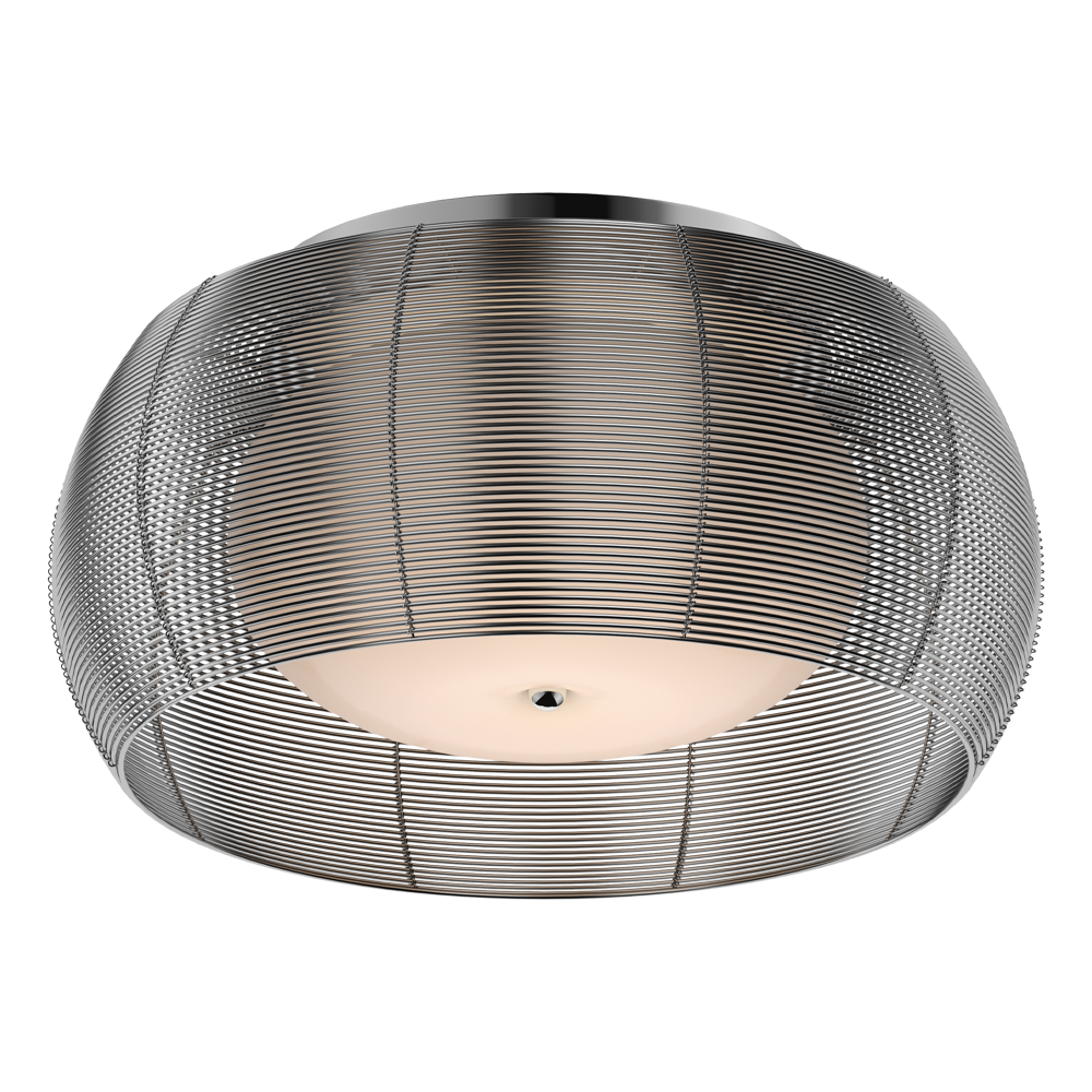 Plafon Markle średnica 50 cm srebrny - zdjęcie 1