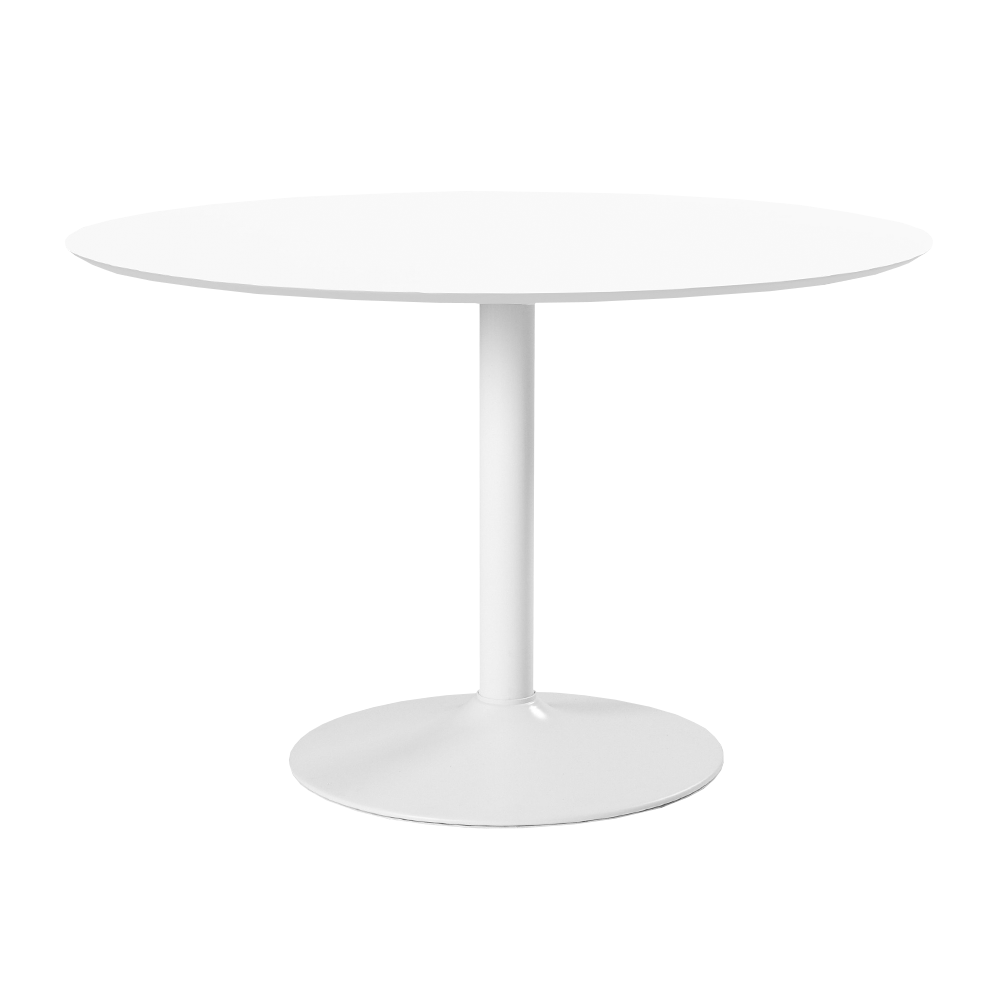 Stół do jadalni okrągły Balsamita średnica 110 cm biały - zdjęcie 1