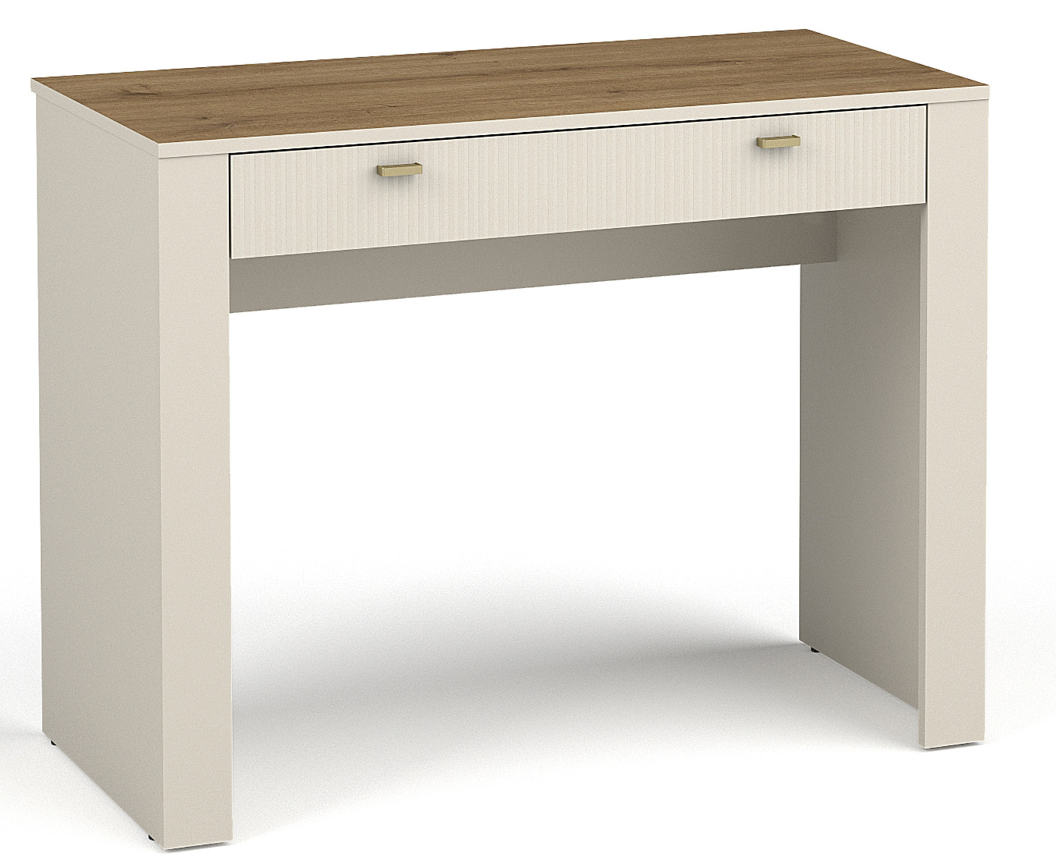 Toaletka Lammila z szufladą 99 cm kaszmir / dąb whisky - zdjęcie 1