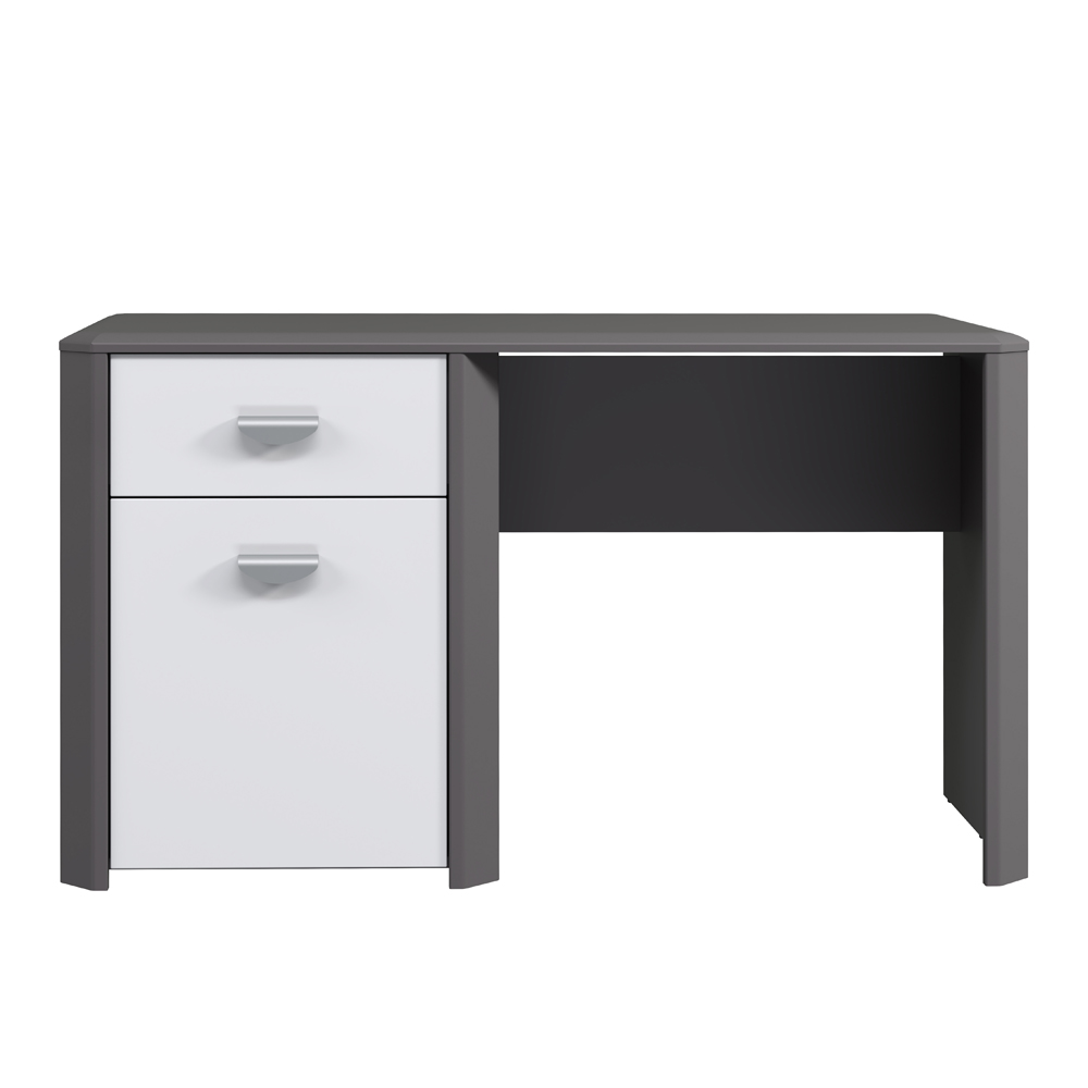 Biurko Hey 130x58 cm z szafką i szufladą - zdjęcie 1