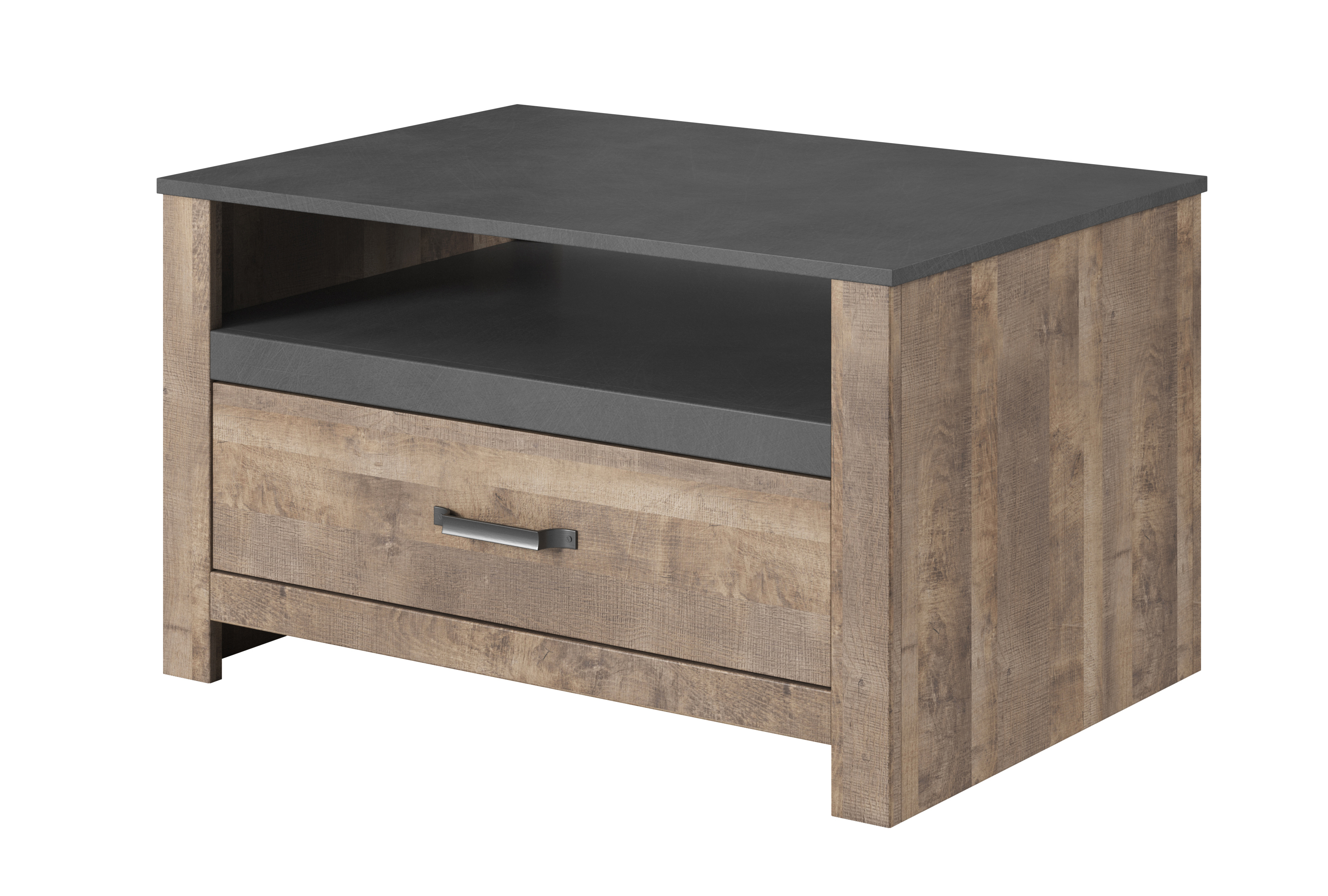Stolik kawowy Talosa 90x60 cm z szufladami dąb sand grange / matera - zdjęcie 1