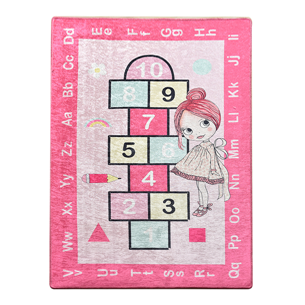 Dywan do pokoju dziecięcego Dinkley Klasy różowy 140x190 cm - zdjęcie 1