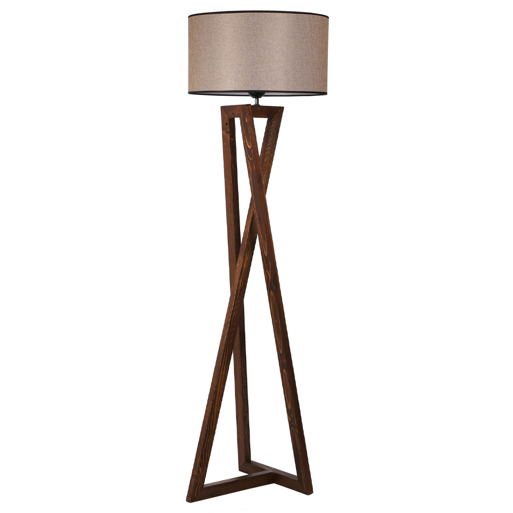 Lampa stojąca nowoczesna Klavoir beżowa - zdjęcie 1