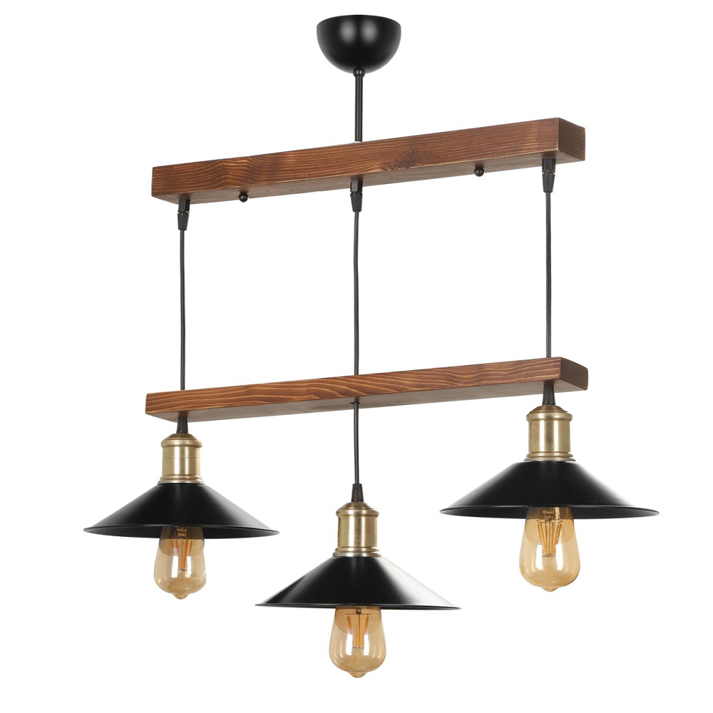 Żyrandol nowoczesny Bluismire x3 asymetryczny - zdjęcie 1