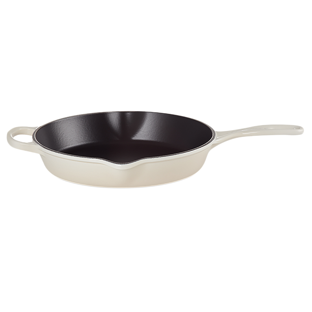 Le Creuset - Patelnia żeliwna Signature 26 cm kremowa - zdjęcie 1