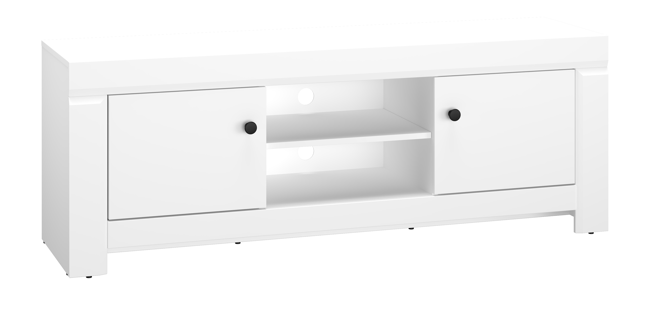 Szafka RTV Murguet 153 cm biała - zdjęcie 1