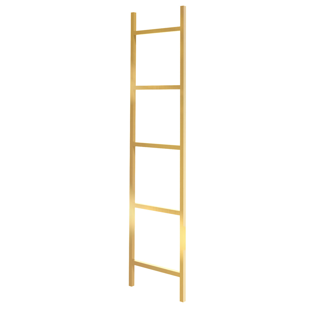 Wieszak na ręczniki Gierce w formie drabinki złoty - zdjęcie 1