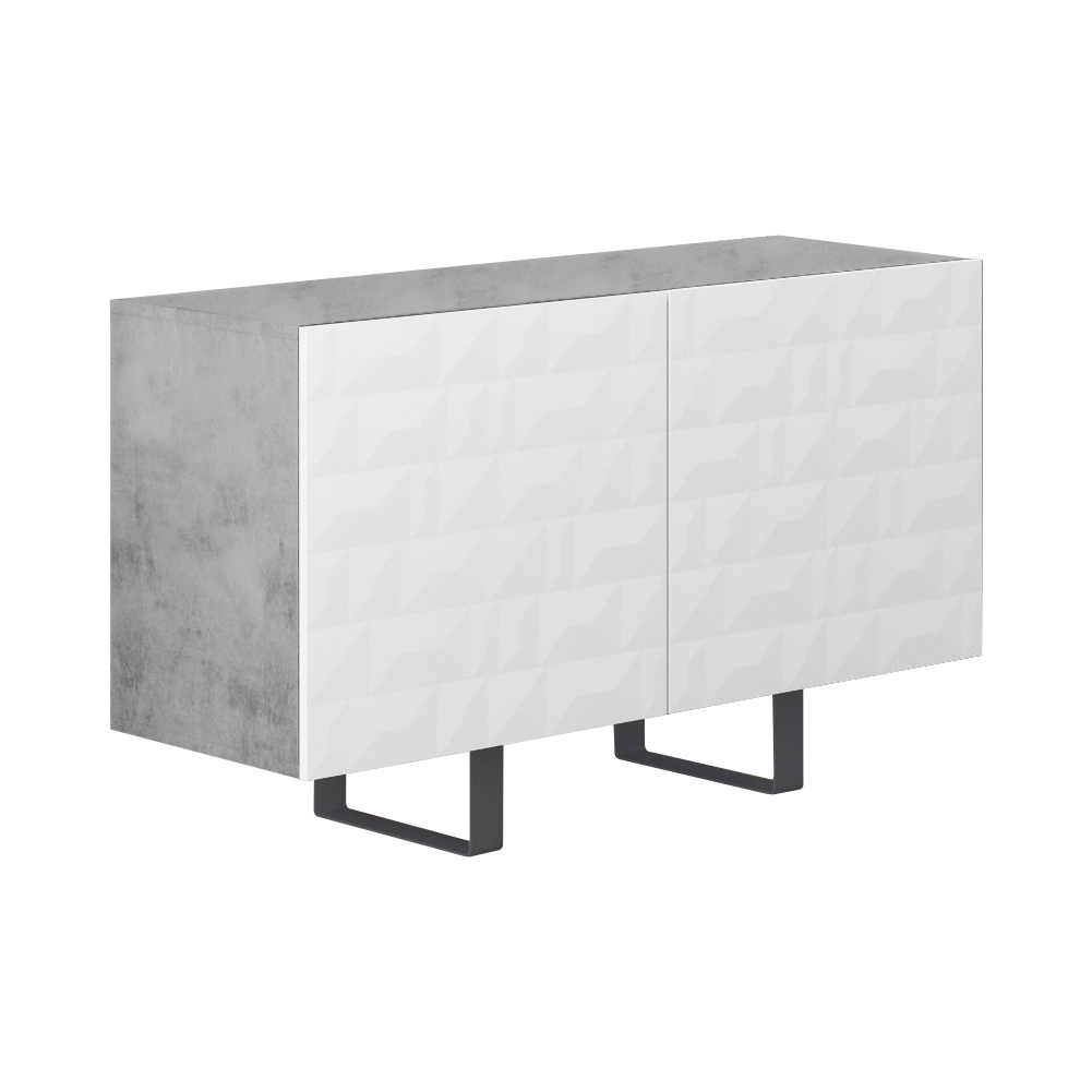 Włoska komoda dwudrzwiowa Balwin 110 cm z przetworzonych butelek PET