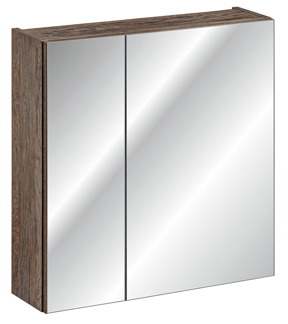 Szafka wisząca Olimmi z lustrem 60 cm dąb santa - zdjęcie 1