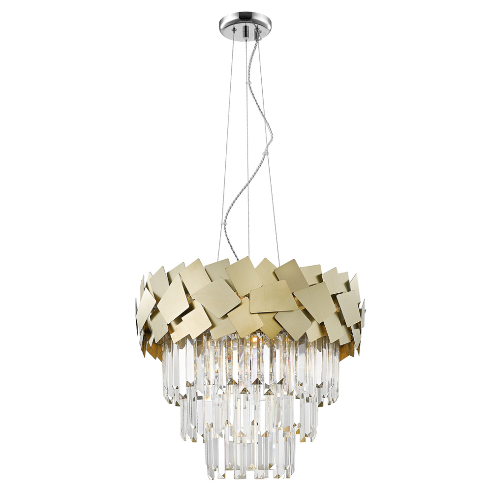 Lampa wisząca Priverno złota 62-162 cm - zdjęcie 1