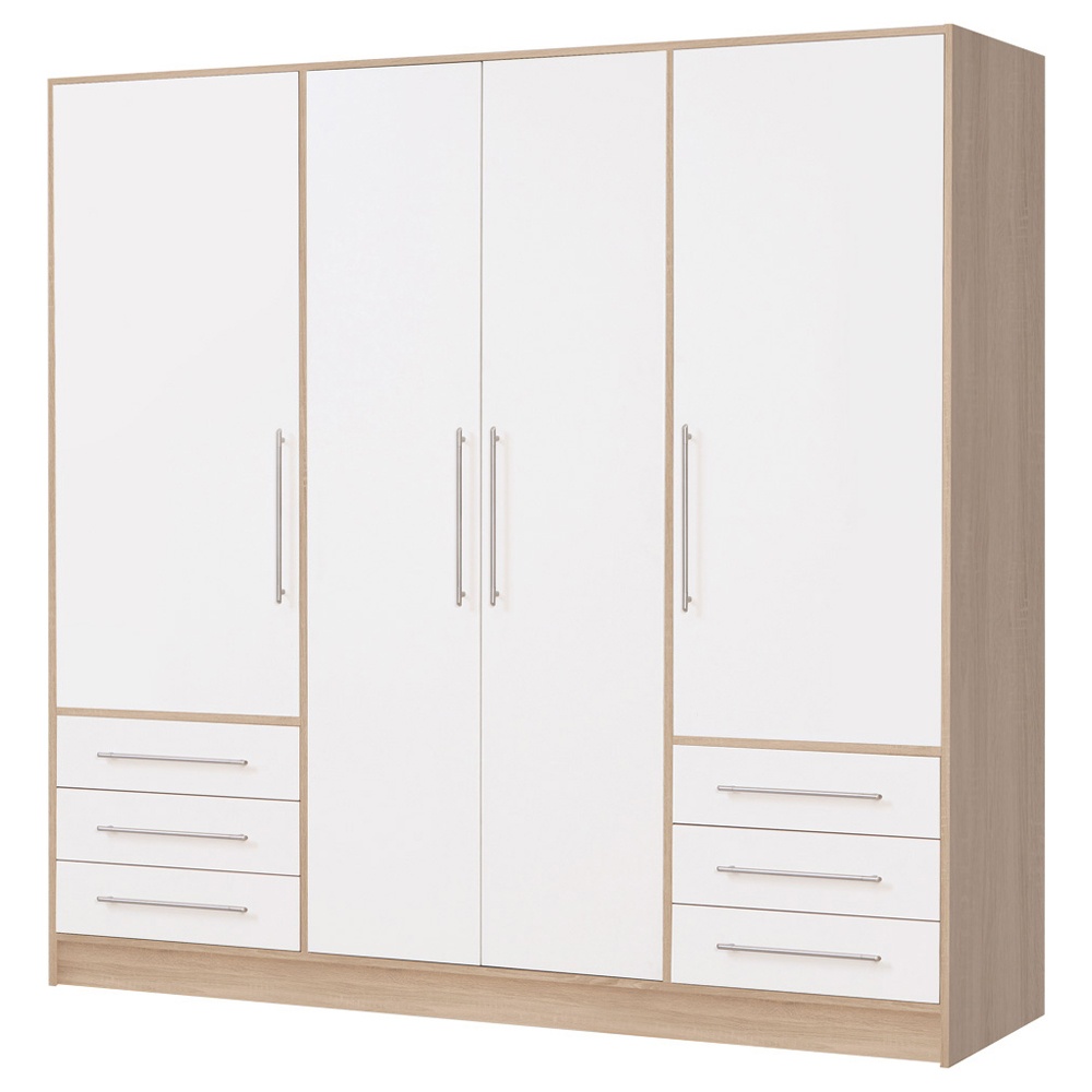 Szafa czterodrzwiowa z sześcioma szufladami Jupiter - zdjęcie 1