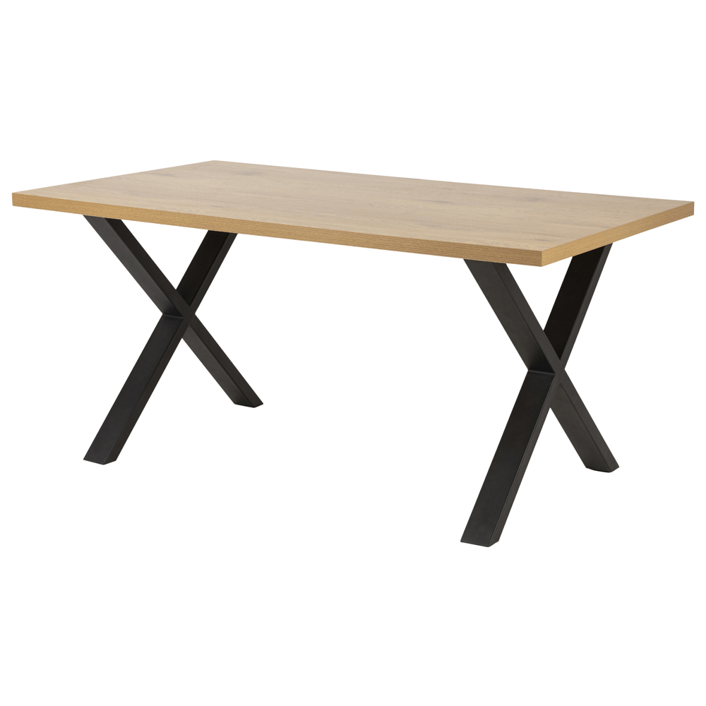 Stół Thadear 160x90 cm na skrzyżowanej podstawie - zdjęcie 1