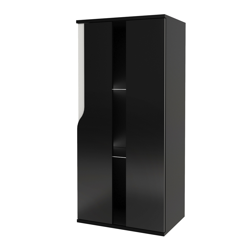 Witryna Promina 50 cm Czarny mat / Czarny połysk / Biały połysk  - zdjęcie 1