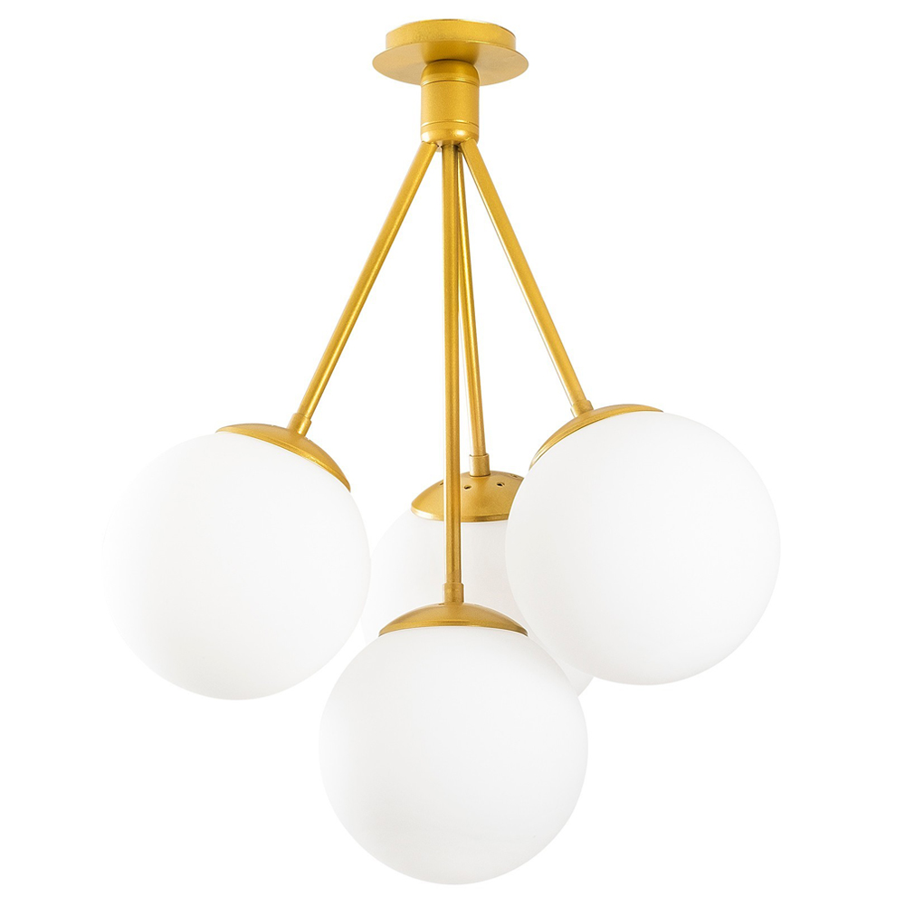 Lampa wisząca Tuiren x3 złota - zdjęcie 1