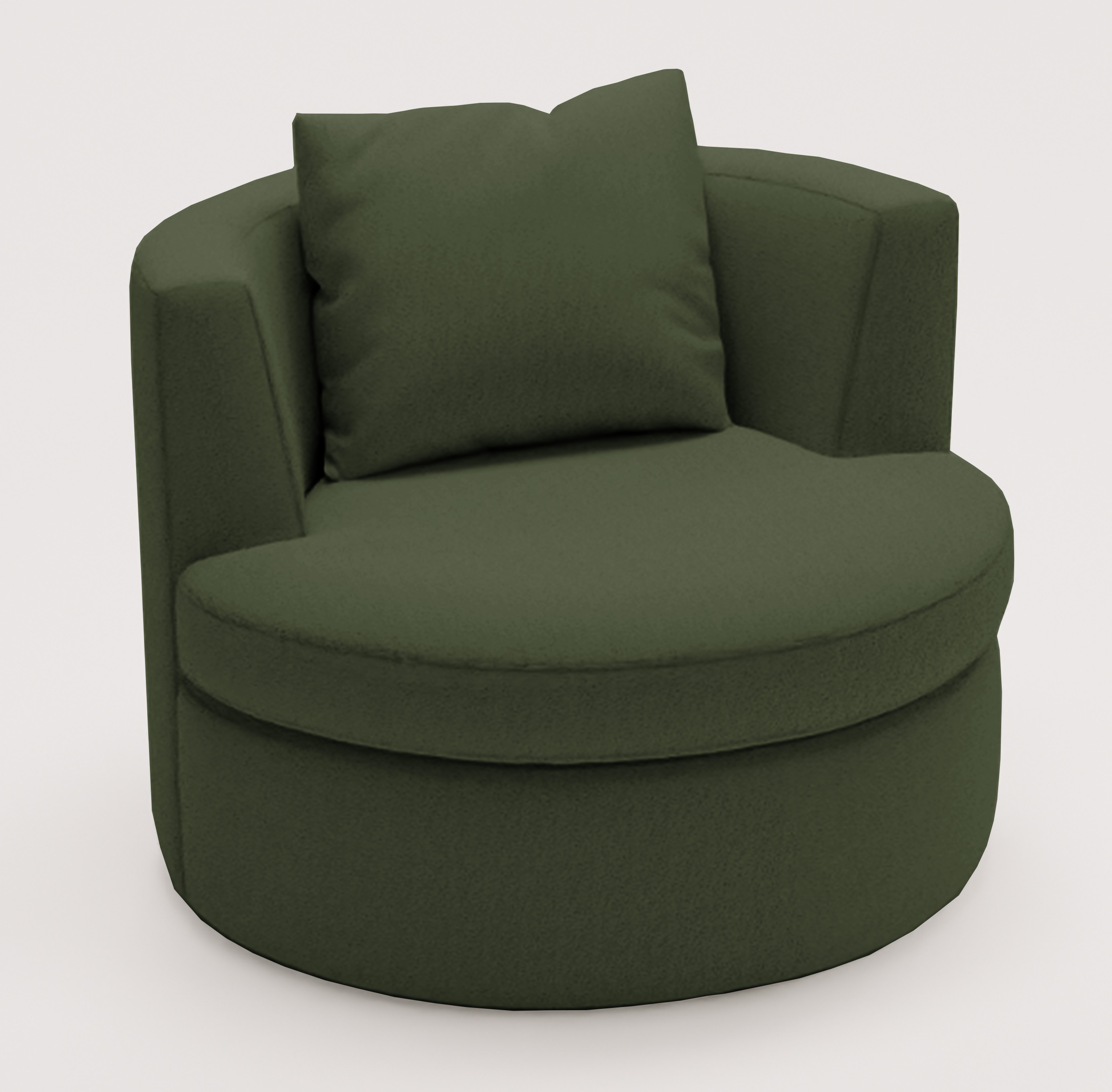 Fotel kubełkowy Tollentino zielony velvet łatwoczyszczący - zdjęcie 1