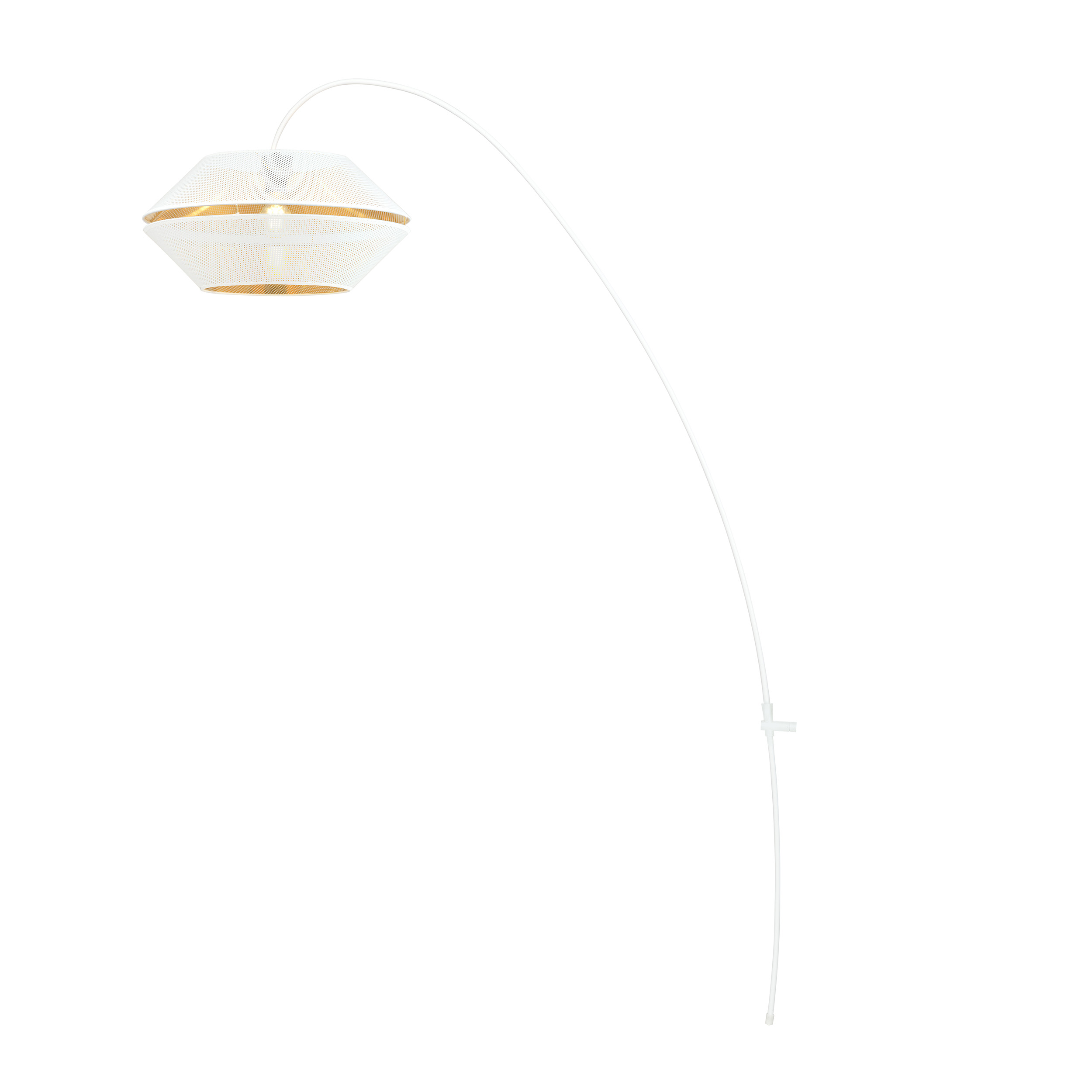 Lampa podłogowa Fillason biało-złota - zdjęcie 1