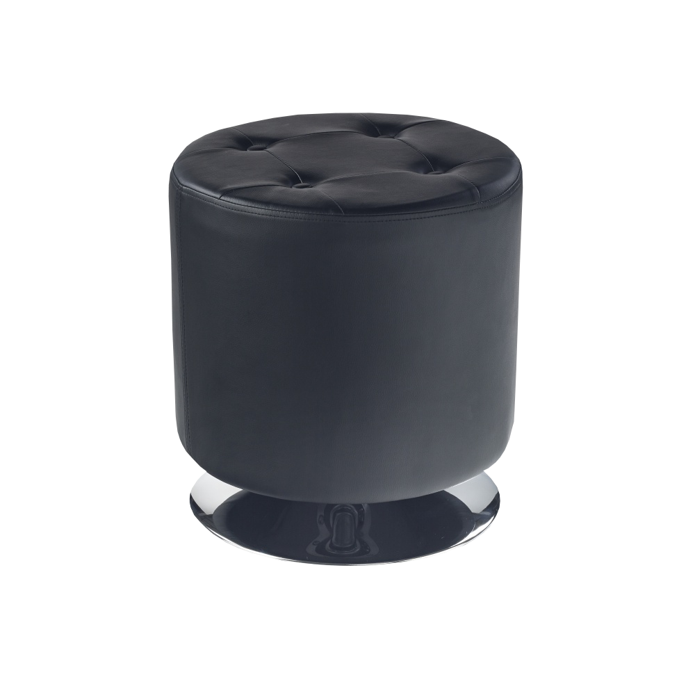 Pufa Pego ekoskóra czarna - zdjęcie 1