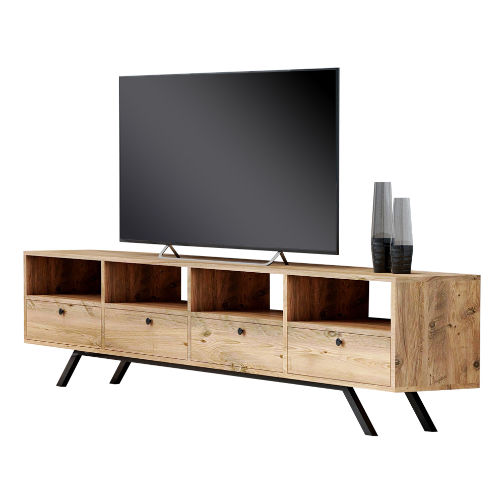 Szafka RTV Bettov z otwartą górą 180 cm orzech - zdjęcie 1