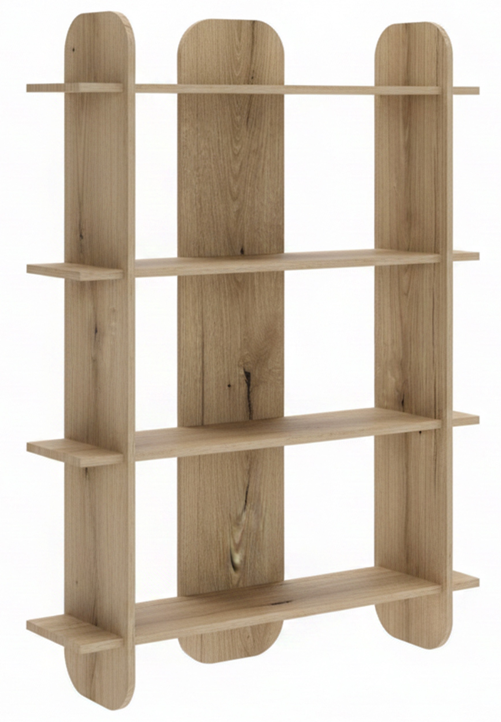 Regal Livio mit vier Regalböden 107 cm geölte Eiche - zdjęcie 1