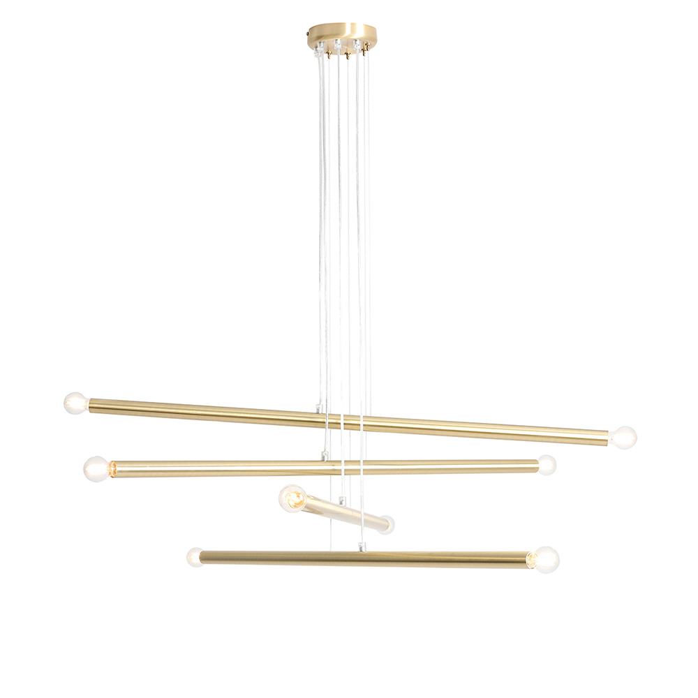 Lampa wisząca Assilves x8 złota - zdjęcie 1