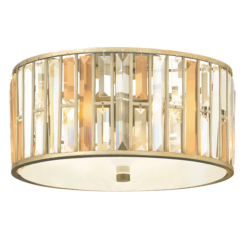 Lampa wisząca Giell z kryształu średnica 41,9 cm złota - zdjęcie 1