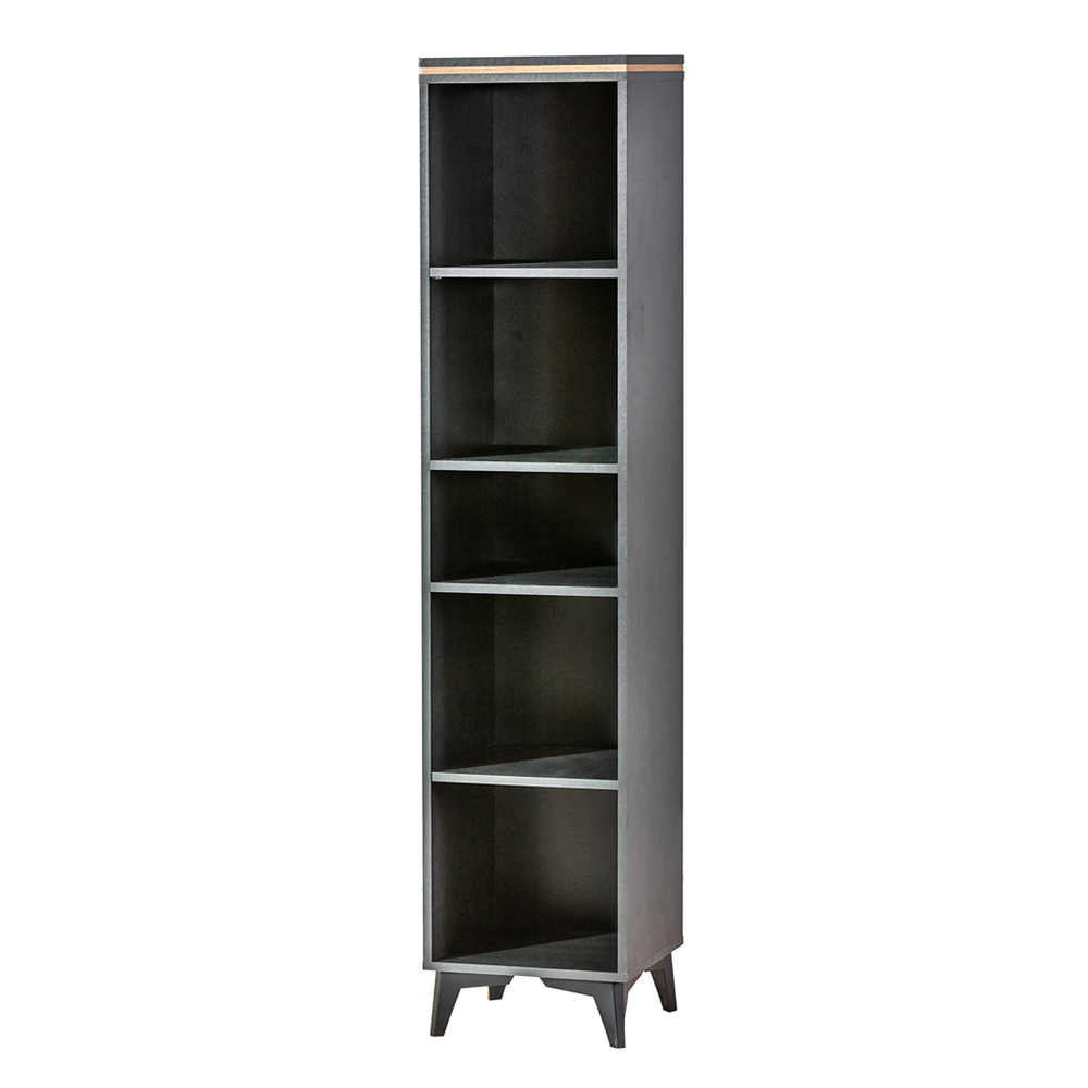 Regał otwarty Kempeana antracyt/jesion - zdjęcie 1