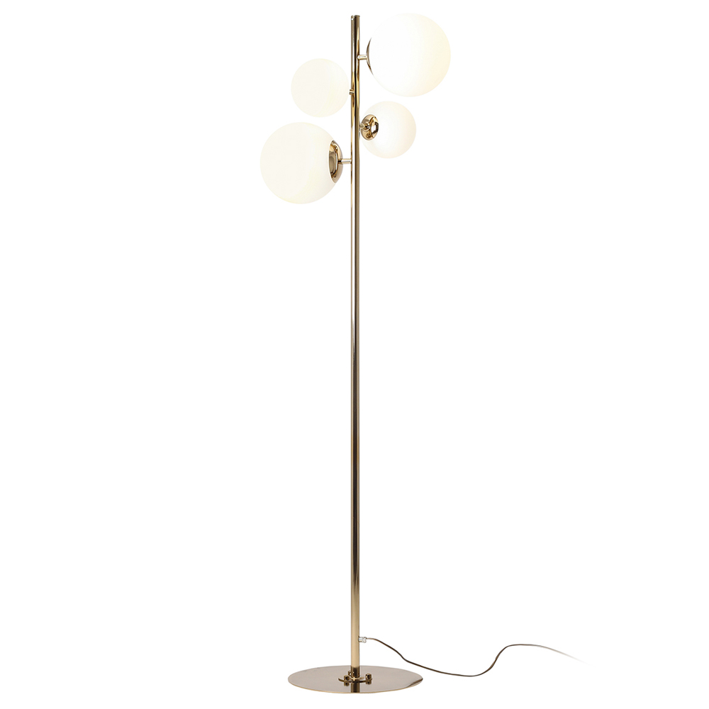 Lampa podłogowa Mauric 161 cm złota - zdjęcie 1