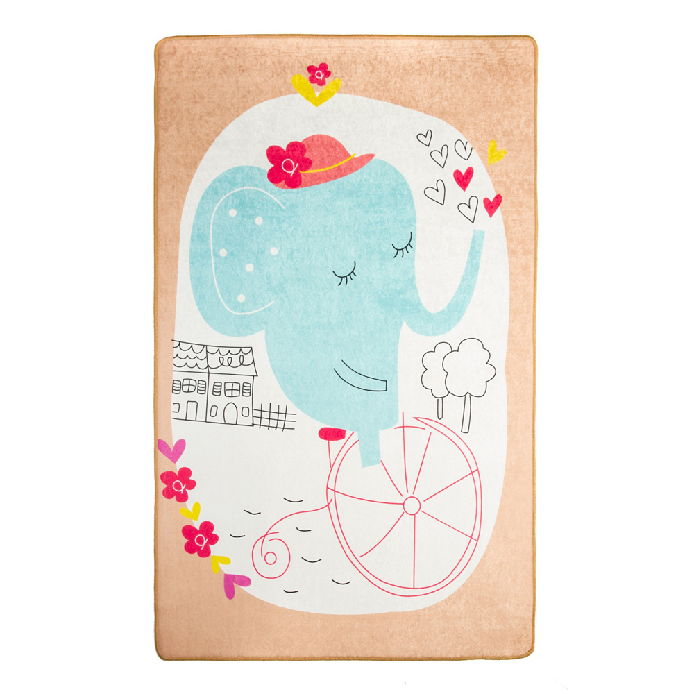 Dywan do pokoju dziecięcego Dinkley Słoń beżowy 140x190 cm - zdjęcie 1